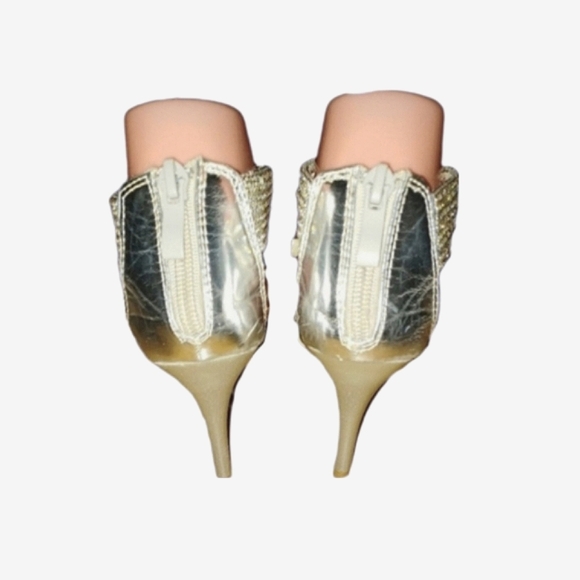 Deb Silver Rhinestone Fancy Women's Heels - Picture 4 of 6